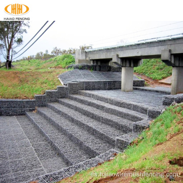 Canasta de piedra Gabion, colchones de piedra de Gabion